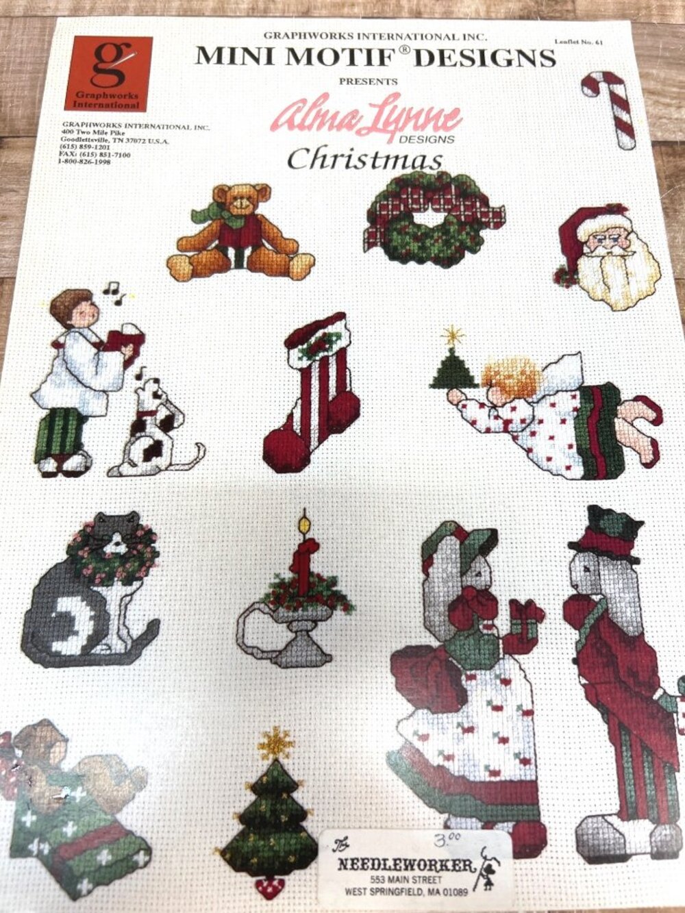 Graphworks International Mini Motif Cross-Stitch Pattern Booklet By Alma Lynne -